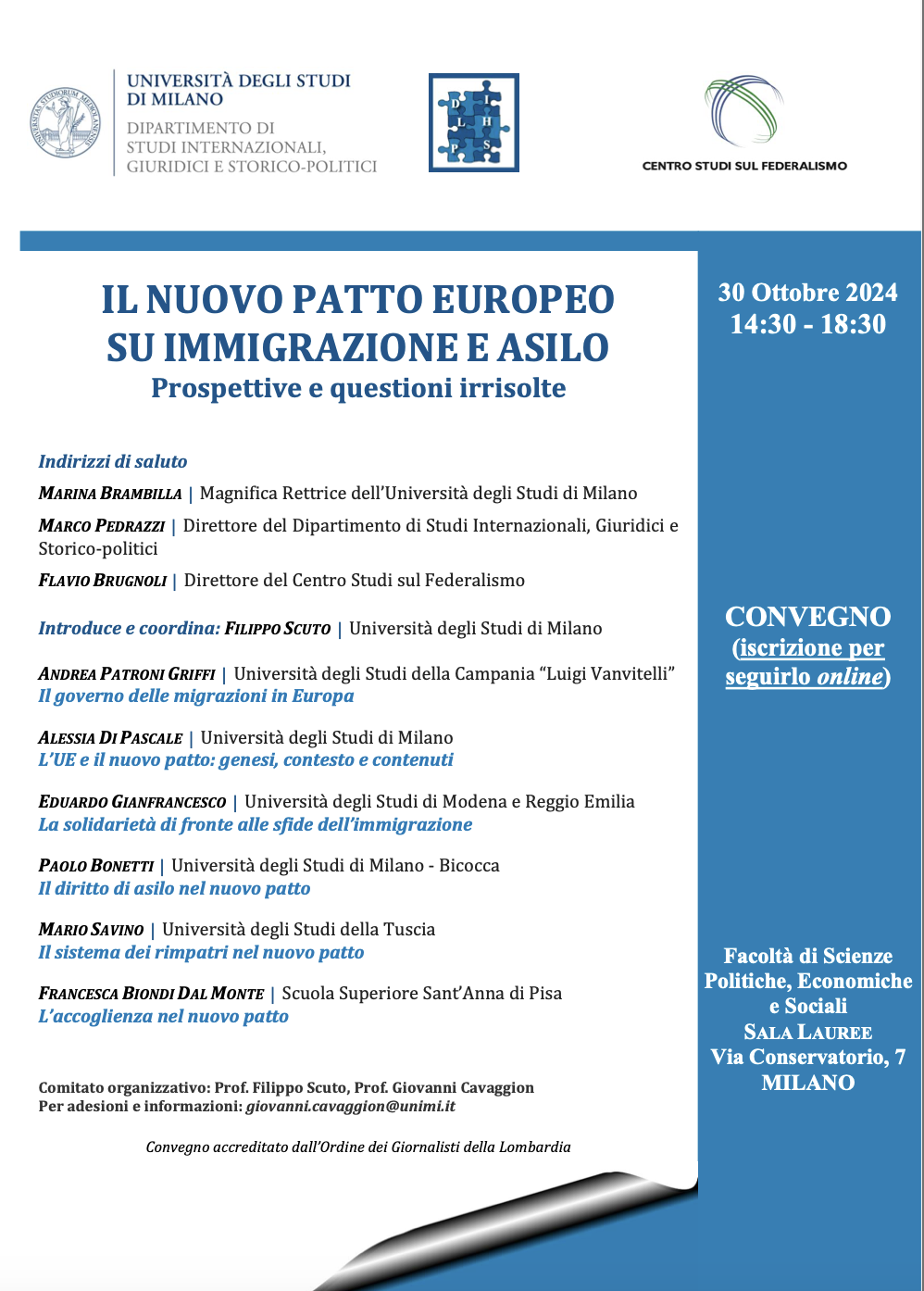 Il nuovo Patto europeo su immigrazione e asilo. Prospettive e questioni irrisolte